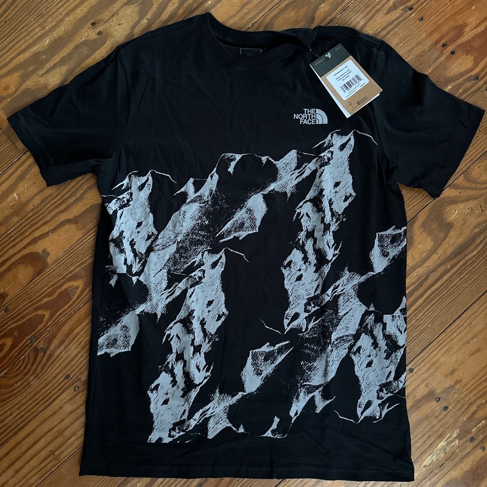 The North Face Short Sleeve T Shirt Men’s Size XXL Black Mountain